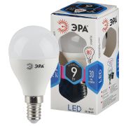 Лампа светодиодная ЭРА STD LED P45-9W-840-E14 9Вт шар нейтральный белый свет Е14