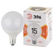 Лампа светодиодная ЭРА STD LED G95-15W-2700K-E27 15Вт шар теплый белый свет Е27