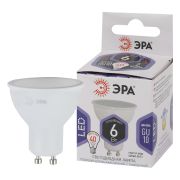 Лампа светодиодная ЭРА STD LED MR16-6W-860-GU10 6Вт софит холодный дневной свет GU10