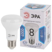 Лампа светодиодная ЭРА STD LED R63-8W-840-E27 8Вт рефлектор нейтральный белый свет Е27