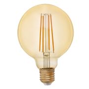 Лампа светодиодная ЭРА F-LED G95-7W-824-E27 gold 7Вт филамент шар золотистый теплый белый свет Е27