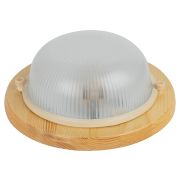 Светильник ЭРА НБО 03-60-011 Кантри дерево/стекло IP54 E27 max 60Вт D220 круг сосна
