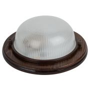 Светильник ЭРА НБО 03-60-021 Кантри дерево/стекло IP54 E27 max 60Вт D220 круг орех