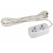 UX-2e-5m Удлинитель ЭРА c з/к 3х0,75мм2, ПВС, 10А/2200Вт, 2гн, 5м (20/600)
