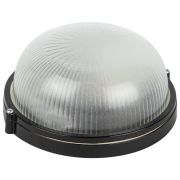 Светильник ЭРА НБП 03-60-001 Акватермо алюминий/стекло IP54 E27 max 60Вт D176 круг черный