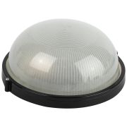 Светильник ЭРА НБП 03-100-001 Акватермо алюминий/стекло IP54 E27 max 100Вт D240 круг черный