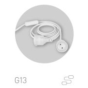 Патрон ЭРА FITO-Holder G13 IP65 mini для ламп FITO до 600 мм 2хG13 с выключателем, вилкой 1.5 м