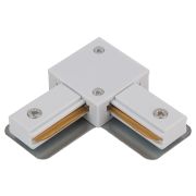 Коннектор питания ЭРА TR-1PA-LС WH для однофазного шинопровода угловой белый