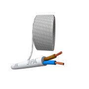 Провод ЭРА ПВС 2х0,75 мм2 20м белый