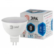 ЭРА LED STD MR16- 8w-840-GU5.3 софит нейтральный белый свет (10/100/4000)