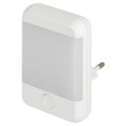 Ночник - светильник светодиодный ЭРА NN-624-SW-W в розетку с выключателем белый