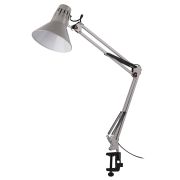 Настольный светильник ЭРА N-121-E27-40W-GY Е27 на струбцине серый