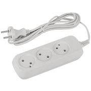 Удлинитель электрический ЭРА UDL-6-315 Greenline 3 розетки без заземления 1,5м ШВВП 2x0.75мм2