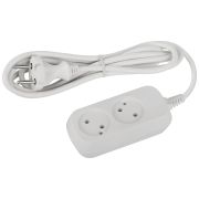 Удлинитель электрический ЭРА UDL-10-215 Greenline 2 розетки без заземления 1,5м ПВС 2x0.75мм2