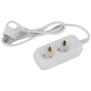 Удлинитель электрический ЭРА UDL-10-215-E Greenline 2 розетки с заземлением 1,5м ПВС 3x0.75мм2
