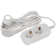 Удлинитель электрический ЭРА UDL-10-250-E Greenline 2 розетки с заземлением 5м ПВС 3x0.75мм2