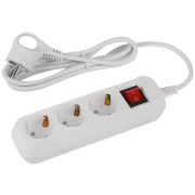 Удлинитель электрический ЭРА UDL-10-315-ES Greenline 3 розетки с заземлением с выключателем 1,5м ПВС 3x0.75мм2