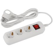 Удлинитель электрический ЭРА UDL-10-330-ES Greenline 3 розетки с заземлением с выключателем 3м ПВС 3x0.75мм2