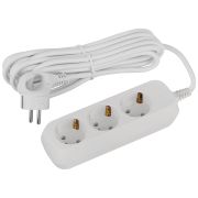 Удлинитель электрический ЭРА UDL-10-350-E Greenline 3 розетки с заземлением 5м ПВС 3x0.75мм2