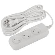 Удлинитель электрический ЭРА UDL-10-370 Greenline 3 розетки без заземления 7м ПВС 2x1мм2
