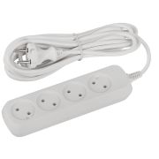 Удлинитель электрический ЭРА UDL-10-450 Greenline 4 розетки без заземления 5м ПВС 2x0.75мм2