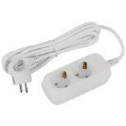 Удлинитель электрический ЭРА UDL-16-230-E Greenline 2 розетки с заземлением 3м ПВС 3x1мм2