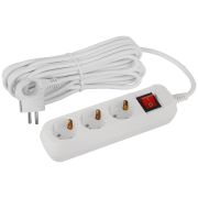 Удлинитель электрический ЭРА UDL-16-370-ES Greenline 3 розетки с заземлением с выключателем 7м ПВС 3x1мм2