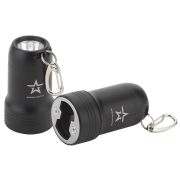 Фонарик брелок светодиодный АРМИЯ РОССИИ BB-601 для ключей карабин рефлектор открывашка на батарейках 0,5Вт алюминиевый