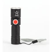 Светодиодный фонарь АРМИЯ РОССИИ MA-601 ручной Циркон аккумуляторный с регулировкой фокуса зарядка от USB