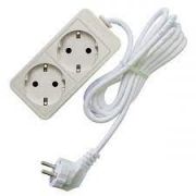 481S-6203 Удлинитель бытовой ТМ Союз 3500 Вт (з)  2 гн ПВС 3  м/40*