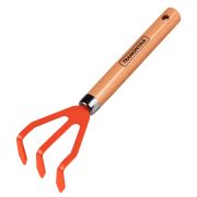 Рыхлитель Tramontina 77909001 садовый огородный культиватор с 3-мя зубьями с деревянной ручкой