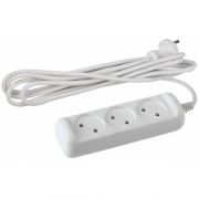 U-3- 5m Удлинитель Россия Эра б/з, 2х1мм2, ПВС, 10А/2200Вт, 3гн, 5м (20/720)