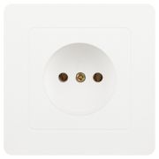 Розетка Intro Style 7-201-01 2P, 16А-250В, IP20, СУ, белый