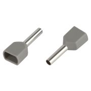 Наконечник-гильза ЭРА NO-225-11 двойной НШвИ(2) 0.75-8 с изолированным фланцем упаковка 10 шт