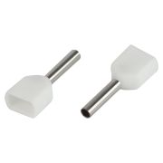 Наконечник-гильза ЭРА NO-225-96 двойной НШвИ(2) 0.5-8 с изолированным фланцем упаковка 50 шт