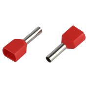 Наконечник-гильза ЭРА NO-225-99 двойной НШвИ(2) 1.0-8 с изолированным фланцем упаковка 50 шт