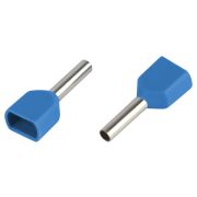 Наконечник-гильза ЭРА NO-225-104 двойной НШвИ(2) 2.5-12 с изолированным фланцем упаковка 50 шт