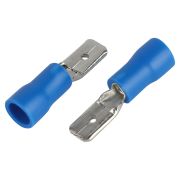 Разъем плоский ЭРА NO-225-130 РпИп 2-5-0.8 изолированный «вилка» упаковка 50 шт