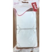 Розетка 2гн, о/у, з/к, шторки, с крышкой, IP54 16A белая VO-DE ELECTRICAL 6914 1/5/100