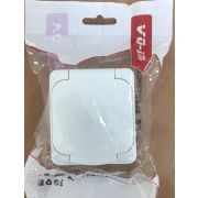 Розетка 1гн, о/у, з/к, шторки, с крышкой IP54 16A белая VO-DE ELECTRICAL 6913 1/10/200