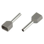 Наконечник-гильза ЭРА NO-225-12 двойной НШвИ(2) 0.75-10 с изолированным фланцем упаковка 10 шт