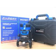Нивелир лазерный линейный, аккумуляторный X-PERT XP-LL051, 5 зеленых лучей