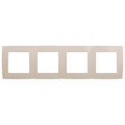 12-5004-02  ЭРА Рамка на 4 поста, Эра12, слоновая кость /10***