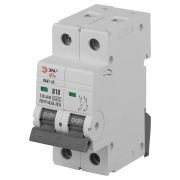 Автоматический выключатель ЭРА PRO VA63-2P10B4.5 ВА47-63 2P 10А кривая B 4,5кА