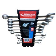 Набор гаечных ключей в боксе 10 шт разм 6-22 рожково-накидные SPARK-LUX SL-610 1/20