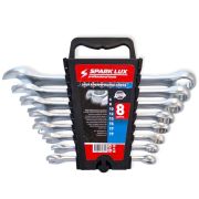 Набор гаечных ключей в боксе  8 шт разм 6-19 рожково-накидные SPARK LUX SL-610 1/30