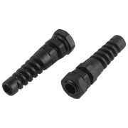 Кабельный ввод сальник ЭРА NO-224-249 с гибким отводом PGR 7 (d отв.12.5 мм / d провод.3-6.5 мм) IP54 (упаковка 10 штук)