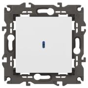 Выключатель ЭРА Elegance 14-1102-01М с подсветкой, 10АХ-250В, белый матовый