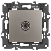 Розетка ЭРА Elegance 14-3101-16 TV одиночная, титан