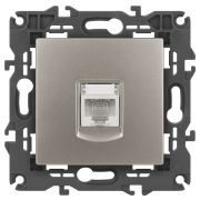 Розетка ЭРА Elegance 14-3107-16 RJ45, титан